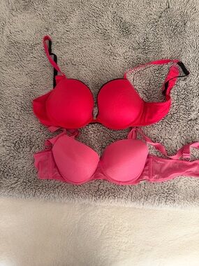 La SENZA Duo Push-Up Bras in Hot Pink and Light Pink